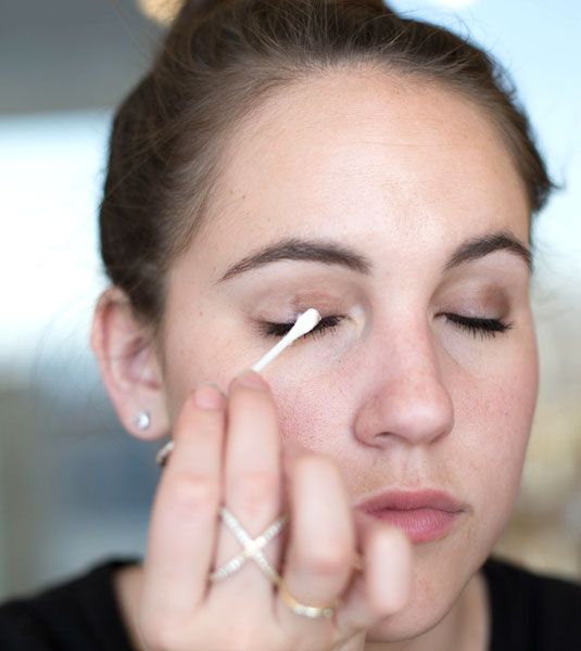 remove eye makeup with cotton swab when you have eyelash extensions