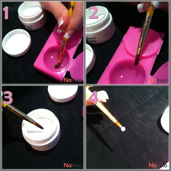 making acrylic extension paste