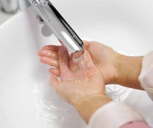 thorough washing of hands